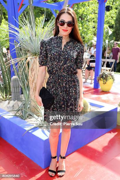 Sofia Essaidi attends the Bonpoint Haute Couture Fall/Winter 2017-2018 show as part of Haute Couture Paris Fashion Week on July 5, 2017 in Paris,...