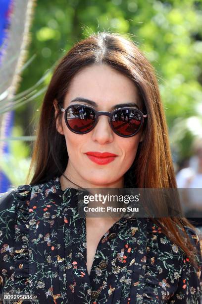 Sofia Essaidi attends the Bonpoint Haute Couture Fall/Winter 2017-2018 show as part of Haute Couture Paris Fashion Week on July 5, 2017 in Paris,...