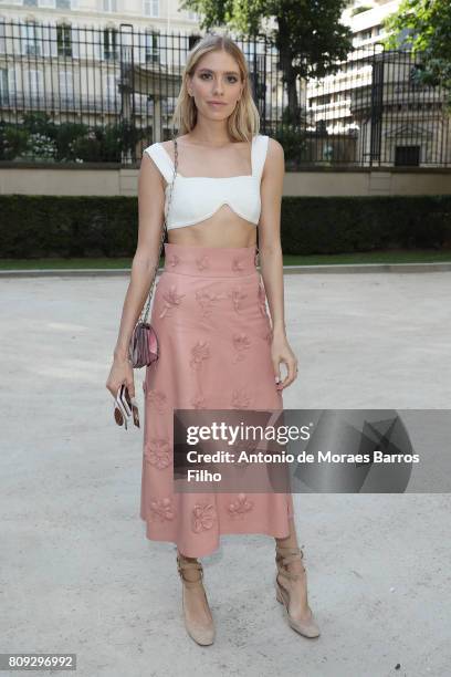 Elena Perminova attends the Valentino Haute Couture Fall/Winter 2017-2018 show as part of Paris Fashion Week on July 5, 2017 in Paris, France.