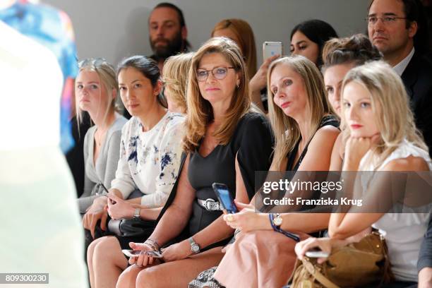 Maren Gilzer attends the Rebekka Ruetz show during the Mercedes-Benz Fashion Week Berlin Spring/Summer 2018 at Kaufhaus Jandorf on July 5, 2017 in...