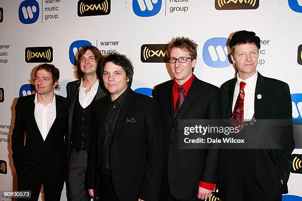 Wilco arrive at the Warner Music Group Post-Grammy Party held at Vibiana on February 10, 2008 in Los Angeles, California.