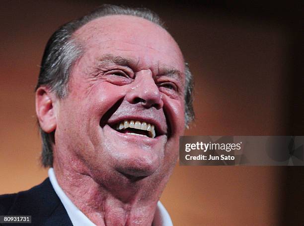 Actor Jack Nicholson attends 'The Bucket List' press conference at the Grand Hyatt Tokyo on April 30, 2008 in Tokyo, Japan.