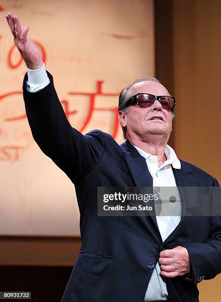 Actor Jack Nicholson attends 'The Bucket List' press conference at the Grand Hyatt Tokyo on April 30, 2008 in Tokyo, Japan.