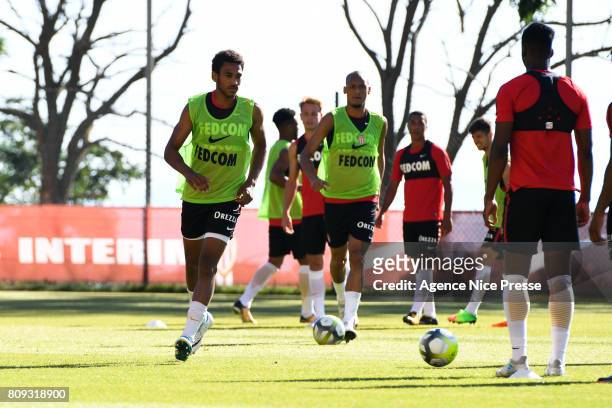 Jordi Mboula of Monaco during Press conference and training session of AS Monaco on July 5, 2017 in Monaco, Monaco.