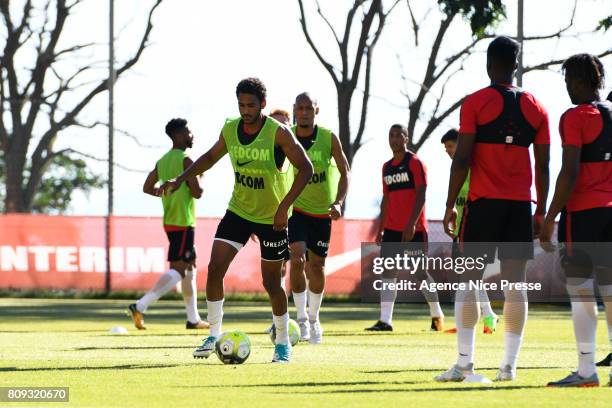 Jordi Mboula of Monaco during Press conference and training session of AS Monaco on July 5, 2017 in Monaco, Monaco.