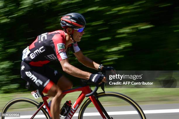 Australia's Richie Porte rides during the 160,5 km fifth stage of the 104th edition of the Tour de France cycling race on July 5, 2017 between Vittel...