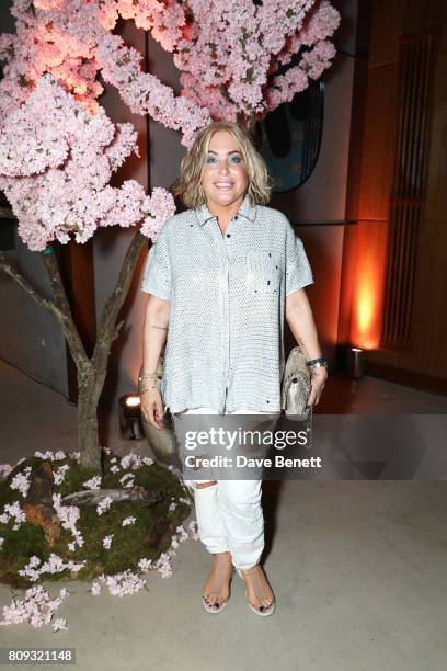 Brix Smith Start attends the Warner Music Group and British GQ Summer Party in partnership with Quintessentially at Nobu Hotel Shoreditch on July 5,...