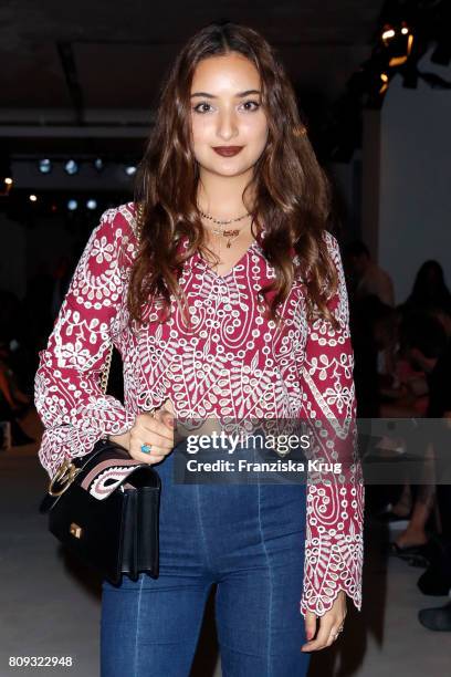 Ranim Helwani attends the Rebekka Ruetz show during the Mercedes-Benz Fashion Week Berlin Spring/Summer 2018 at Kaufhaus Jandorf on July 5, 2017 in...