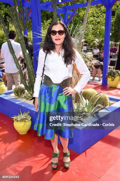 Olivia Ruiz attends the Bonpoint Haute Couture Fall/Winter 2017-2018 show as part of Haute Couture Paris Fashion Week on July 5, 2017 in Paris,...