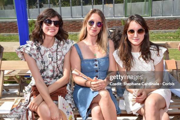 Louise Monot, Ludivine Sagnier and Anais Demoustier attend the Bonpoint Haute Couture Fall/Winter 2017-2018 show as part of Haute Couture Paris...