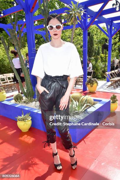 Coco Rocha attends the Bonpoint Haute Couture Fall/Winter 2017-2018 show as part of Haute Couture Paris Fashion Week on July 5, 2017 in Paris, France.