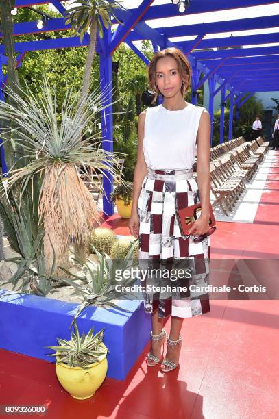 Sonia Rolland attends the Bonpoint Haute Couture Fall/Winter 2017-2018 show as part of Haute Couture Paris Fashion Week on July 5, 2017 in Paris,...