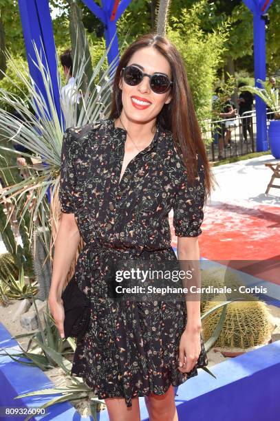 Sofia Essaidi attends the Bonpoint Haute Couture Fall/Winter 2017-2018 show as part of Haute Couture Paris Fashion Week on July 5, 2017 in Paris,...