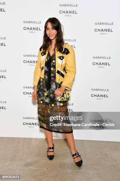 Guest attends the launching Party of Chanel's new perfume "Gabrielle" as part of Paris Fashion Week on July 4, 2017 in Paris, France.