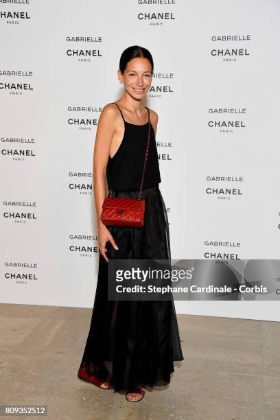 Guest attends the launching Party of Chanel's new perfume "Gabrielle" as part of Paris Fashion Week on July 4, 2017 in Paris, France.