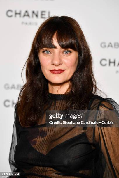 Guest attends the launching Party of Chanel's new perfume "Gabrielle" as part of Paris Fashion Week on July 4, 2017 in Paris, France.