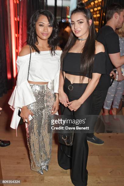 Vanessa White and Charli XCX attend the Warner Music Group and British GQ Summer Party in partnership with Quintessentially at Nobu Hotel Shoreditch...