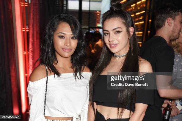 Vanessa White and Charli XCX attend the Warner Music Group and British GQ Summer Party in partnership with Quintessentially at Nobu Hotel Shoreditch...