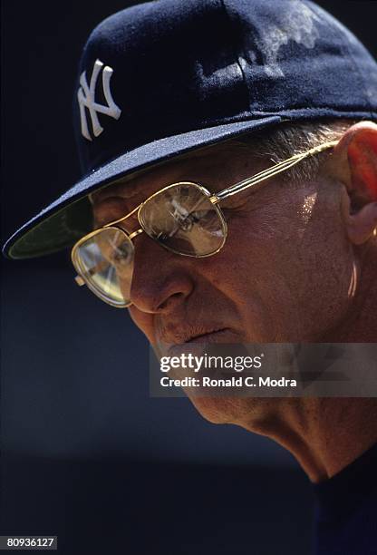 Coach Frank Howard of the New York Yankees during a game against the Seattle Mariners on May 19, 1991 in the Bronx, New York.