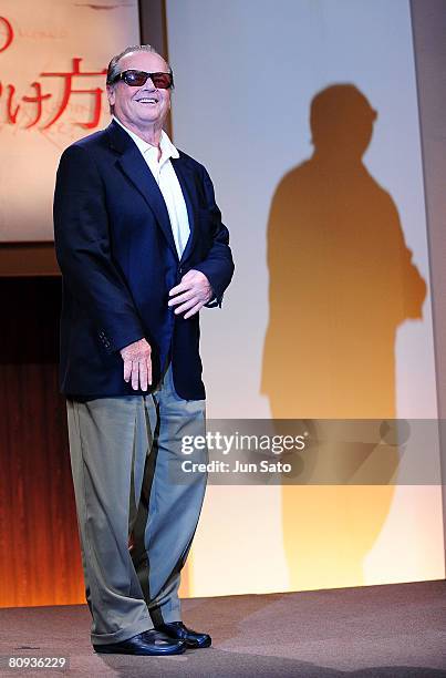 Actor Jack Nicholson attends 'The Bucket List' press conference at the Grand Hyatt Tokyo on April 30, 2008 in Tokyo, Japan.