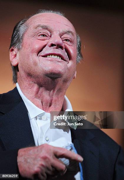 Actor Jack Nicholson attends 'The Bucket List' press conference at the Grand Hyatt Tokyo on April 30, 2008 in Tokyo, Japan.