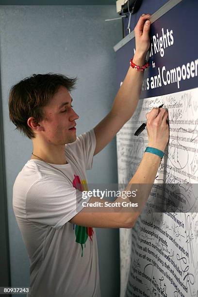Singer/songwriter Sondre Lerche attends the Tribeca ASCAP Music Lounge during the 2008 Tribeca Film Festival on April 30, 2008 in New York City.