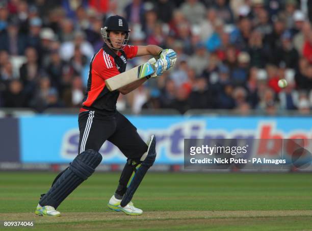 England's Craig Kieswetter bats during the fourth Natwest ODI match at Trent Bridge, Nottingham.