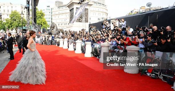 Emma Watson arriving for the world premiere of Harry Potter And The Deathly Hallows: Part 2.