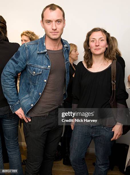 Jude Law and Natasha Law attend the Animal Magic - Private View for Tessa Farmer, Polly Morgan and Olly and Suzi private view at Eleven Fine Art, 11...