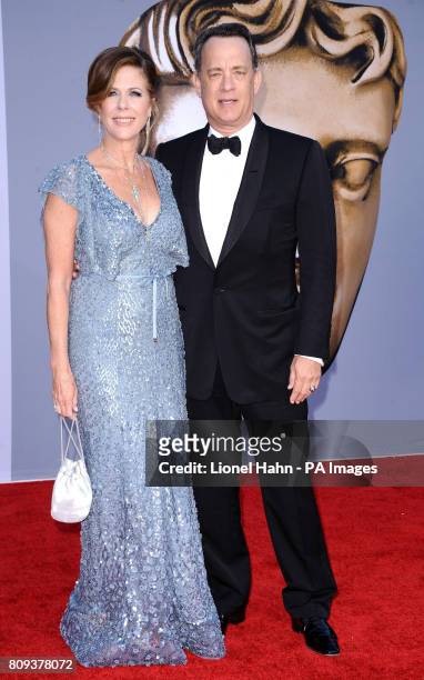 Rita Wilson and Tom Hanks attend the BAFTA Brits to watch event held at the Belasco Theatre in Los Angeles, California, USA.