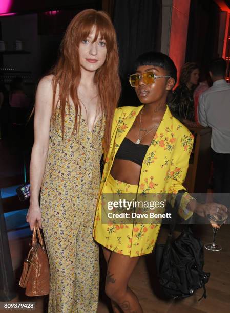 Nicola Roberts and Siobhan Bell attend the Warner Music Group and British GQ Summer Party in partnership with Quintessentially at Nobu Hotel...