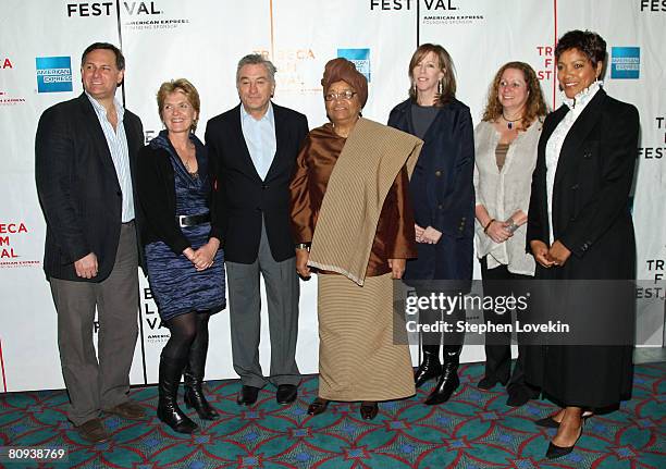 Co-founder of Tribeca Film Festival Craig Hatkoff, Director Virginia Reticker, Co-Founder of Tribeca Film Festival Robert De Niro, President of...