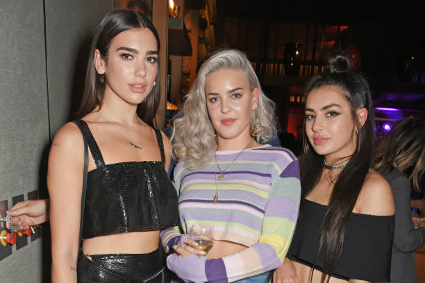 Dua Lipa, Anne-Marie and Charli XCX attend the Warner Music Group and British GQ Summer Party in partnership with Quintessentially at Nobu Hotel...