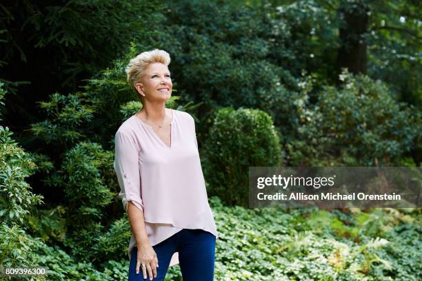 News anchor Joan Lunden is photographed for People Magazine on August 31, 2015 in Greenwich, Connecticut.