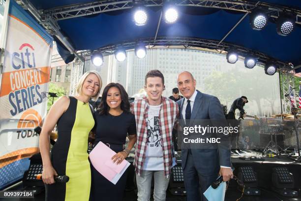 Dylan Dreyer, Sheinelle Jones, Charlie Puth and Matt Lauer on Friday, June 30, 2017 --