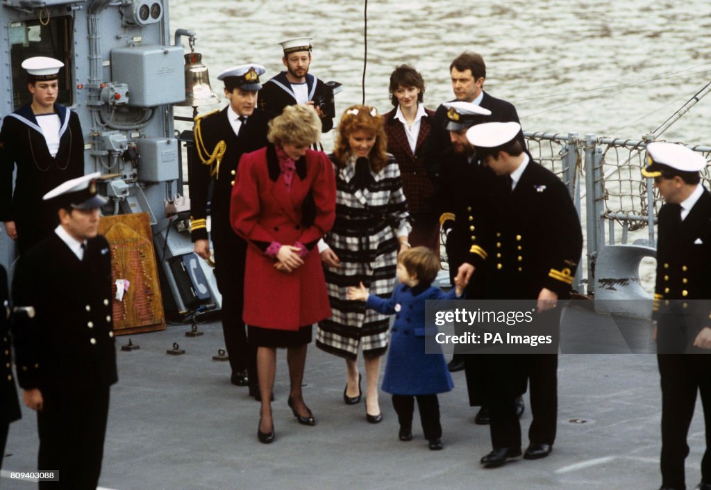 Royalty - Princess of Wales HMS Brazen Tour - London