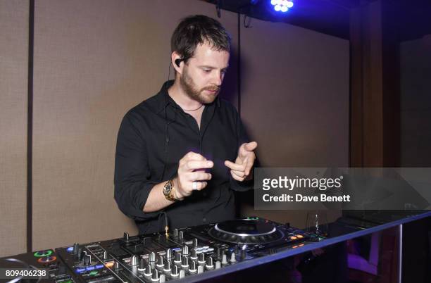 Mike Skinner DJs at the Warner Music Group and British GQ Summer Party in partnership with Quintessentially at Nobu Hotel Shoreditch on July 5, 2017...
