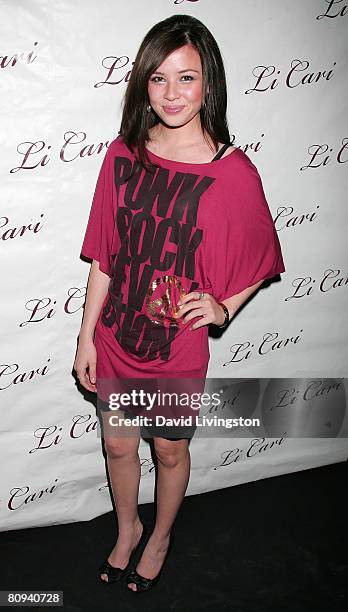 Actress Malese Jow attends WCM's music video premiere of 'Suddenly' & Monet Monico performance at The Canyon Club on April 30, 2008 in Agoura Hills,...