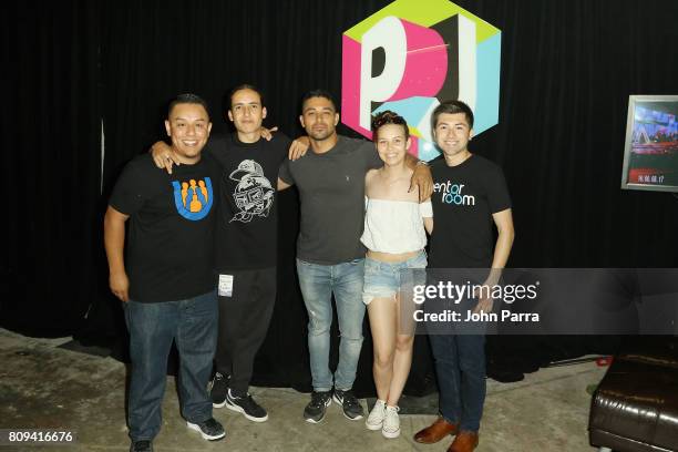 Wilmer Valderrama attends a press conference as Univision's "Premios Juventud" 2017 celebrates the hottest musical artists and young Latinos...