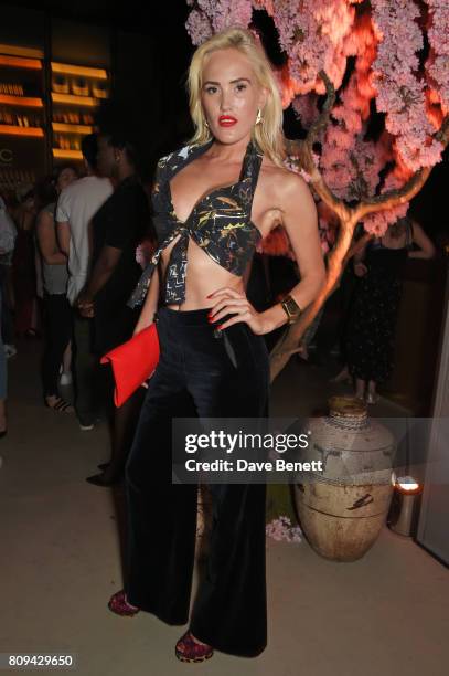 Betsy attends the Warner Music Group and British GQ Summer Party in partnership with Quintessentially at Nobu Hotel Shoreditch on July 5, 2017 in...