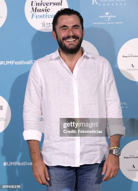 Emiliano Suarez attends the Universal Music Festival Sting's concert at the Teatro Real on July 5, 2017 in Madrid, Spain.