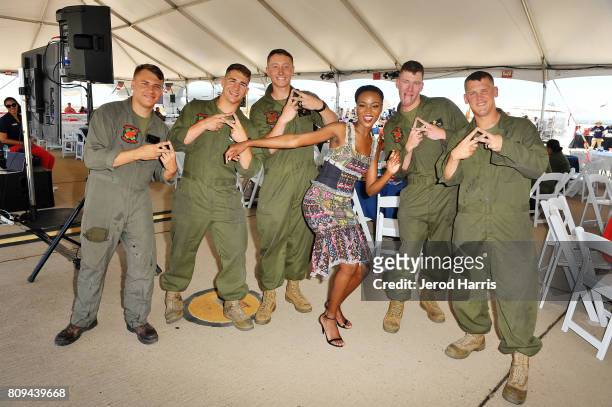 Carnival Vista Godmother and former Miss USA Deshauna Barber attends Carnival Cruise Line's First Ever Socially Powered BBQ with partner Operation...