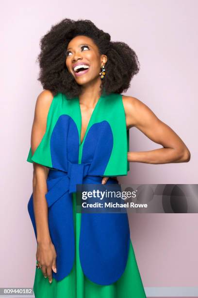 Actress Yvonne Orji is photographed for Essence Magazine on February 23, 2017 in Los Angeles, California.