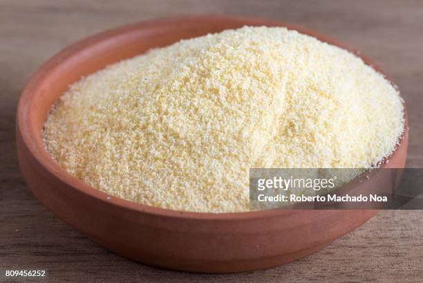 Corn flour close up. The food is popular all over the world however is know with different names according to the region.