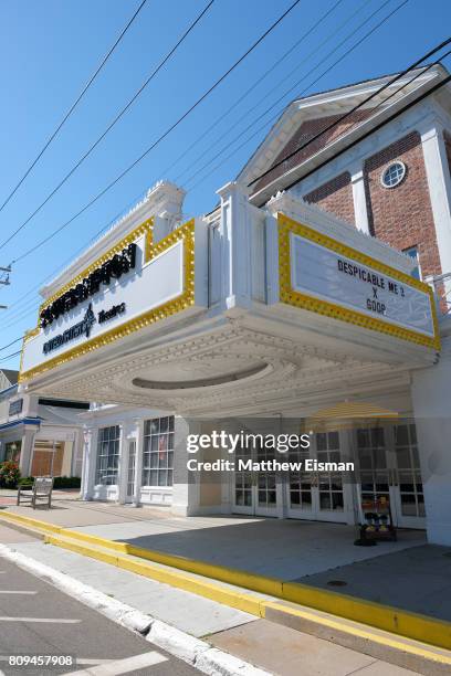 View of the marquee during a screening of Despicable Me 3 hosted by Gwyneth Paltrow and goop at Southampton Movie Theatre on July 5, 2017 in...