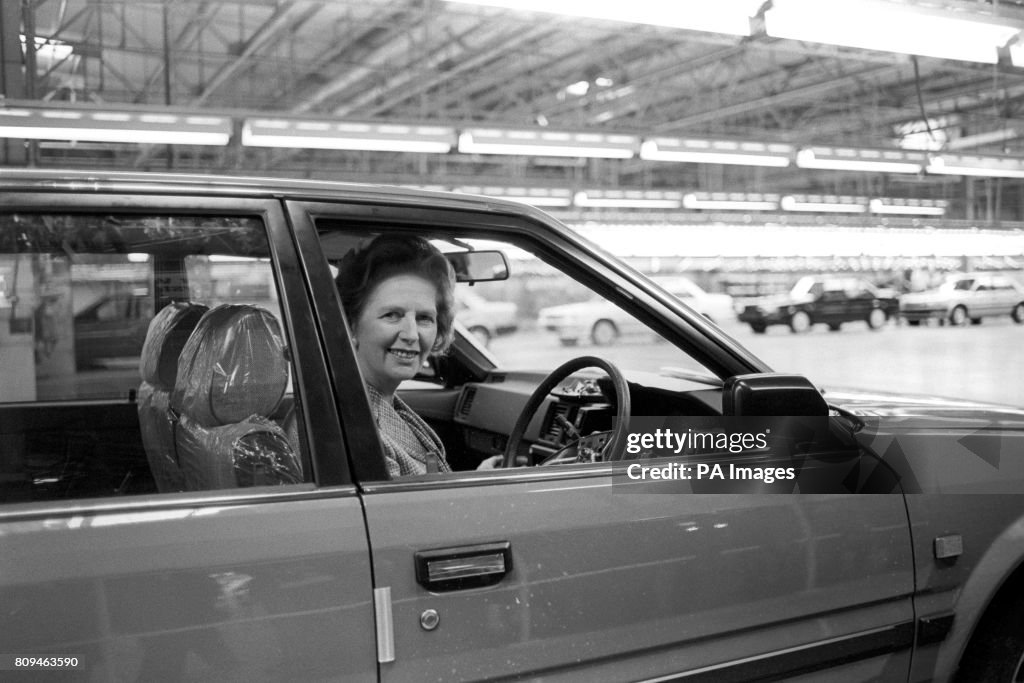 Politics - Margaret Thatcher - Nissan Factory, Tyne and Wear