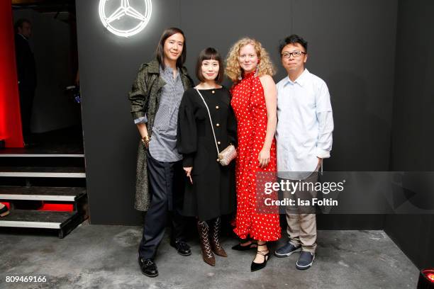 Fashion designers William Fan, Xiao Li, Anna October and Steven Tai attend the mbcollective Fashion Story - Chapter Two Global Launch at Soho House...