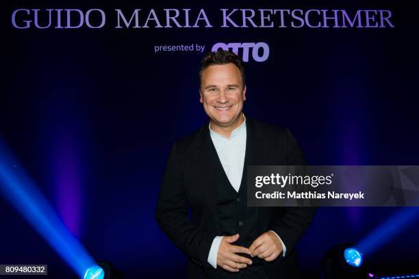 Designer Guido Maria Kretschmer attends the Guido Maria Kretschmer Fashion Show Autumn/Winter 2017 at Tempodrom on July 5, 2017 in Berlin, Germany.