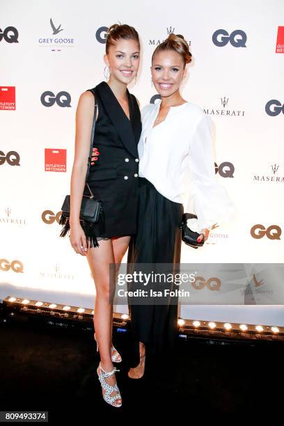 Victoria Swarovski and her sister Paulina Swarovski attends the GQ Mension Style Party 2017 at Austernbank on July 5, 2017 in Berlin, Germany.