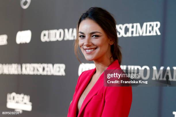 Janina Uhse attends the Guido Maria Kretschmer Fashion Show Autumn/Winter 2017 presented by OTTO at Tempodrom on July 5, 2017 in Berlin, Germany.